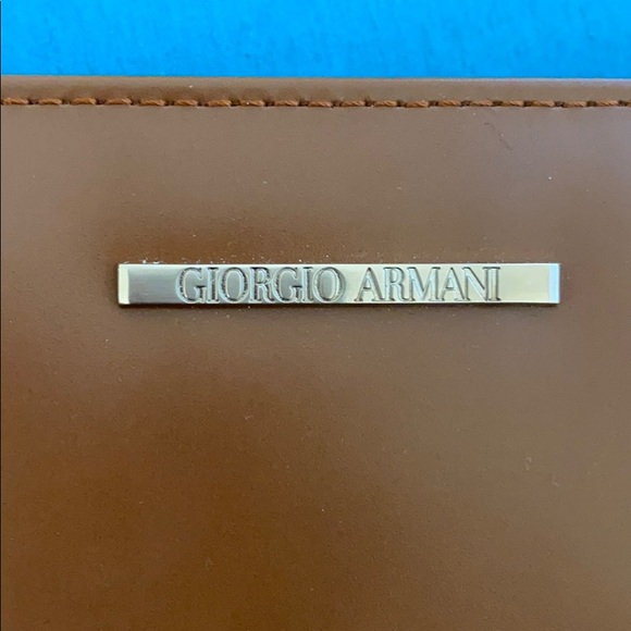 Giorgio Armani shoulder bag Brown genuine leather - Picture 4 of 8